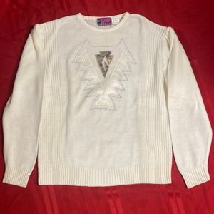 Vintage Cameo Rose  Sweater